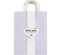 Folia Sac en papier PASTEL L – 20 sacs kraft 110–125 g/m², 24 x 31 x 12 cm, assortis