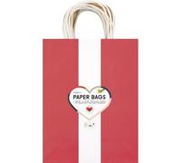 folia 22459 - Paper Bags CLASSIC L, 20 sacs en papier kraft 110-125 g/m² en 5 couleurs, env. 24 x 31 x 12 cm, pour bricoler, décorer et offrir