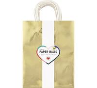 Sac en papier DORÉ SCINTILLANT, taille: L