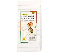 Folia 2407 Lot de 12 Grandes boites d'allumettes Vierges, Blanc
