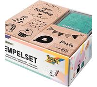 Folia 31104 Ensemble de tampons, Multicolore, Bunt