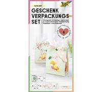 folia 48204 - Emballage Cadeau Easter Bunny, Set d'emballage pour Biscuits, pralines et Autres friandises, avec sachets en Papier, Cordons et pendentifs