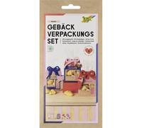 folia 48205 - Kit d'emballage pour pâtisseries BAKERY, 6 sachets cadeaux décorés de nœuds et d'étiquettes, avec 6 fils chenillés de 40 cm, pour bonbons et pâtisseries