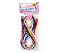 Folia 731030 Opaque/Clear Cords-Pack of 30 Assorted in 10 Ideal for braiding Bra