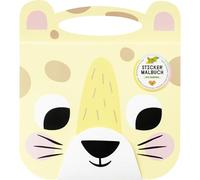 FOLIA 82303 - LIVRE À COLORIER EPIC ADVENTURES, LIVRE DE STICKERS AVEC 15 PAGES PRÉ-IMPRIMÉES POUR CRÉER DES MOTIFS D'ANIMAUX, 36 STICKERS INCLUS