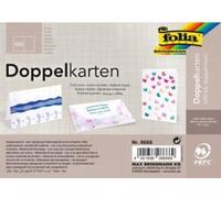 Folia 8666 Carte vierge - A6 vertical, double, 190g, blanc