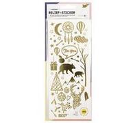 folia Autocollant en relief 'NOEL', format feuille 100x240mm G