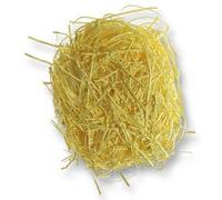 Folia Herbe de décoration/herbe de Paques, 30 g, jaune en papier, sous sachet