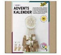 folia 9386 Kit de bricolage pour créer un calendrier de l'Avent personnalisé avec élément en macramé tendance Multicolore