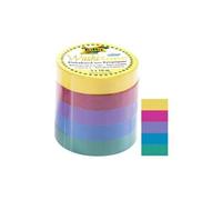 folia ruban adhésif décoratif washi-tape uni basic, kit de 5 noir