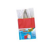 folia 21209/10 Lot de 10 sacs cadeaux en papier kraft Couleurs assorties Env. 12 x 5,5 x 15 cm