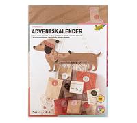 Folia Kit de bricolage Sausage Dog 9382 – Calendrier de l'Avent personnalisé 54 pièces multicolore