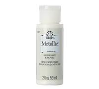 Folk Art Peinture Acrylique métallique, Couleurs Assorties (60 ML), 6102, Or Rose 2 Ounce Blanc nacré