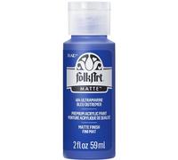 FolkArt Peinture acrylique en couleurs assorties (2 oz), 484, brillant outremer.