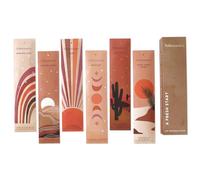 Folkulture Bâtonnets d'Encens Premium Santal & Palo Santo|Lot de 6 Paquets (120 Bâtonnets)|Bio, sans Charbon, Non Toxiques|Combustion 45 Min|Yoga, Méditation, Aromathérapie, Parfums Frais, Cadeaux