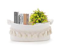 Followarm Petit panier tissé décoratif pour le rangement - Pour étagère bohème, chambre à coucher, chambre d'enfant, entrée
