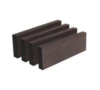 Folpus 2 Pièces Plaque Poignée Bois Ébauches Bois Blocs Menuiserie Échelles Manche Couteau Surface Lisse Bois Séché et Extrémités Cirées Adaptée au, 4 Pièces