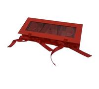 Folpus Boîte à fleurs vide pour papa - Coffret cadeau pour la fête des pères - Résistante, pratique et décorative avec couvercle - Créative, portable et, Rouge