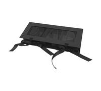 Folpus Boîte à fleurs vide pour papa - Coffret cadeau pour la fête des pères - Résistante, pratique et décorative avec couvercle - Créative, portable et, Noir