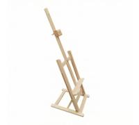 Folpus Chevalet de Dessin pour Enfants Chevalet de Table Chevalet Bois Support Toile Pliable Réglable en Pin Naturel Surface Non Traitée pour Aspect