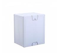 Folpus Children Music Seat Siège Enfant Tabouret Empilable Banc Cube Rangement Portable Plastique avec Mousse Confortable Poignée Ergonomique Adapté aux, Blanc