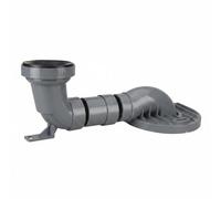 Folpus Connecteur de Drain de Toilette avec Tube Décalé Raccordement Flexible pour Ajuster la Position Bride Étanche pour Éviter les Fuites Accessoire, 350MM, Kohler Simple