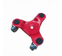 Folpus Déménageur Meubles Triangulaire en Acier à Haute Teneur en Carbone Manœuvrable Déplace-Meuble à 3 Res Maniable pr Déplacement D'électroménagers, Rouge+