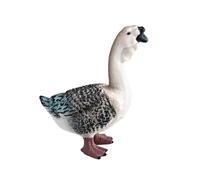 Folpus Figurine d'animal de ferme réaliste et unique, idéale pour une décoration artistique ou un usage éducatif. À poser sur une table ou dans une, Oie Multicolore