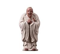 Folpus Figurine en Céramique Statue Personnage Statuette Sculpture Artisanale Profil Savant Chinois des Traits Élégance Discrète Taille Compacte Adapté, Boya