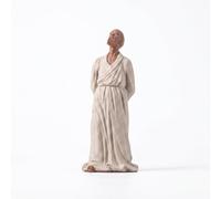 Folpus Figurine en Céramique Statue Personnage Statuette Sculpture Artisanale Profil Savant Chinois des Traits Élégance Discrète Taille Compacte Adapté, Sage du Thé Lu YU