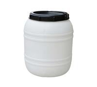 Folpus Fût Rond Stockage Alimentaire Robuste | Soli, Fût Alimentaire en Plastique HDPE, Fonctionnel, Récient Cylindrique à Cvercle, 150L, Style B