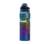 Folpus Gourde de Sport Extérieure Bouteille Isotherme Bidon Flasque à Paroi Double Conservation Du Chaud et Du Froid avec Design Élancé Convient aux Cours Travail Déplacements, Multicolore