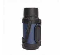 Folpus Gourde Isotherme Bouteille Thermique Récipient à Boisson Flasque à eau en Acier Inoxydable à Usage Quotidien avec Paroi Isolée Couvercle à Vis, Bleu, 4 L
