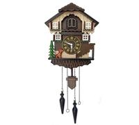 Folpus Horloge Murale Enfant Pendule Horloge Décorative Cabane avec Oiseau Arbre et Animal Décoratif Plus Escaliers et Chaînes Convient à Chambre d'enfant Salon Couloir Bureau, Cadran Romain