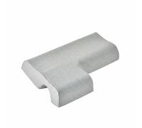 Folpus Oreiller Couple Oreiller Câlin Coussin Anti Pression Traversin Mémoire de Forme Soutien du Corps à Deux avec Centre à, Gris Clair Bras Droit en Coton, Oreiller De Couple 80 48 11cm