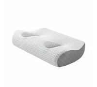 Folpus Oreiller Mémoire de Forme Oreiller Latéral Coussin Contouré Oreiller Ergonomique Coussin pour Oreille Construction Viscoélastique Retour Lent pour, Gris Clair