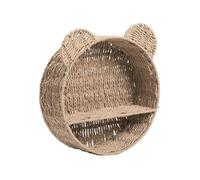 Folpus Panier Muraux de Rangement Panier Mural Panier Osier Étagère Murale Corbeille Murale en Corde Papier avec et Suitable pour Étudiants Dortoir