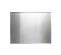 Folpus Panneau D'affichage en Acier Inoxydable | Mural, Tableau Magnétique, Robuste, Vitrine Cadre en Aluminium, pr Entrée, Chambre, Professionnels, 60x40cm, Cadre Argenté