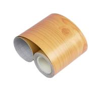 Folpus Papier Peint PVC Bordure Autocollante Effet Bois Naturel Waterproof pour Cadres Panneaux Armoires avec Ligne de Découpe Adapté à la Modernisation, 5cmx10m, Bois De Cerisier