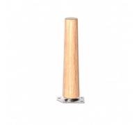 Folpus Pied Meuble en Bois Connexion Filée Soli, Pieds Remplacement pr Meubles, Bricoleurs, 25CM