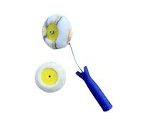 Folpus Rouleau de peinture d'angle, brosse, outil manuel, pratique, rond, pour cloisons sèches, rouleau d'angle pour la décoration de la maison, décoration