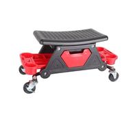 Folpus Siège de Travail Mobile Tabouret Roulant Chariot Atelier Creeper Siège avec Plateau Rangement en Plastique PP Confort Ergonomique roulettes Pivotantes