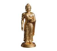 Folpus Statuette Bouddha mus igurine Bouddha décorative et polyvalente, sculpture bouddhiste pour la décoration la chambre ou du bureau, Style B