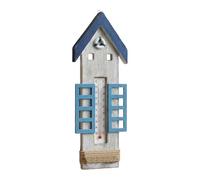 Folpus Thermomètre Mural en Bois, Sculpture Murale d'intérieur/extérieur, décoration Nautique pour Jardin ou Serre, Maison 30x10cm