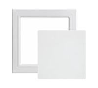 Folpus Trappe Visite Cachée Cvercle Amovible Faible Hauteur Trappe D'inspection Adhésive sans Perçage Panneau D'accès Auto-Adhésif pr Zone Mhod, 225x225mm