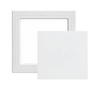 Folpus Trappe Visite Cachée Cvercle Amovible Faible Hauteur Trappe D'inspection Adhésive sans Perçage Panneau D'accès Auto-Adhésif pr Zone Mhod, 250x250mm