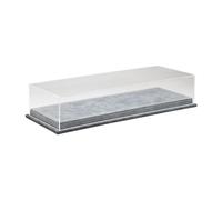 Folpus Vitrine de rangement transparente anti-poussière pour voiture miniature à l'échelle 1:64, décoration d'intérieur pour collection, Gris