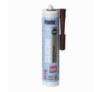 FOME FLEX 102 Sanitary - Mastic Silicone Sanitaire Marron - Acétique - Étanchéité Cuisine & Salle de Bain - Anti-Moisissure
