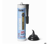 FOME FLEX 102 Sanitary - Mastic Silicone Sanitaire Noir - Acétique - Étanchéité Cuisine & Salle de Bain - Anti-Moisissure