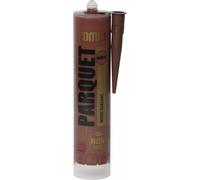 Fome Flex Parquet Mastic acajou pour parquet, stratifié, parquet acrylique | Mastic d'étanchéité élastique et durable - Peut être peint et peint - Idéal pour remplir et réparer les fissures